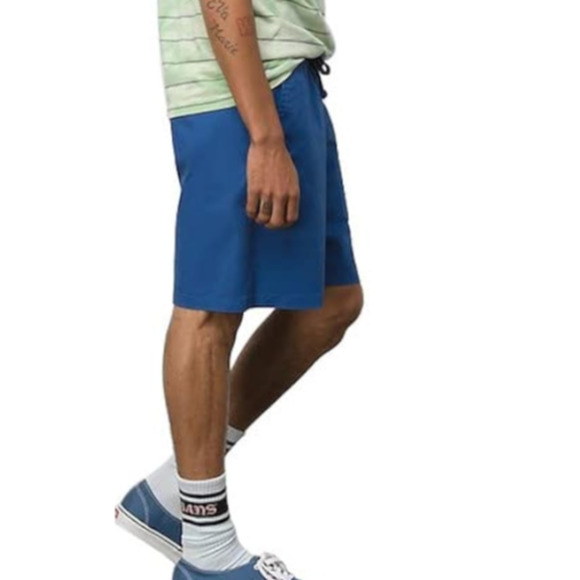 NWT VANS Men's 18" Outseam Range Elastic Relaxed Limoges Blue Shorts Medium REG - Picture 2 of 7